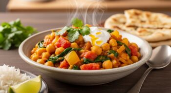 Receitas de Curry de Grão-de-Bico Rápido e Delicioso