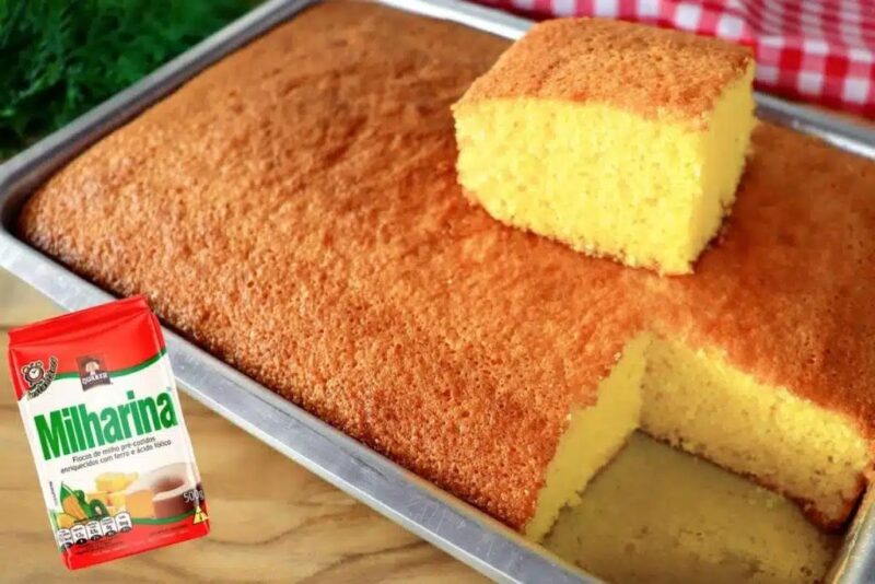 Bolo de Milharina Fofinho: Receita Simples, Cremosa e Irresistível